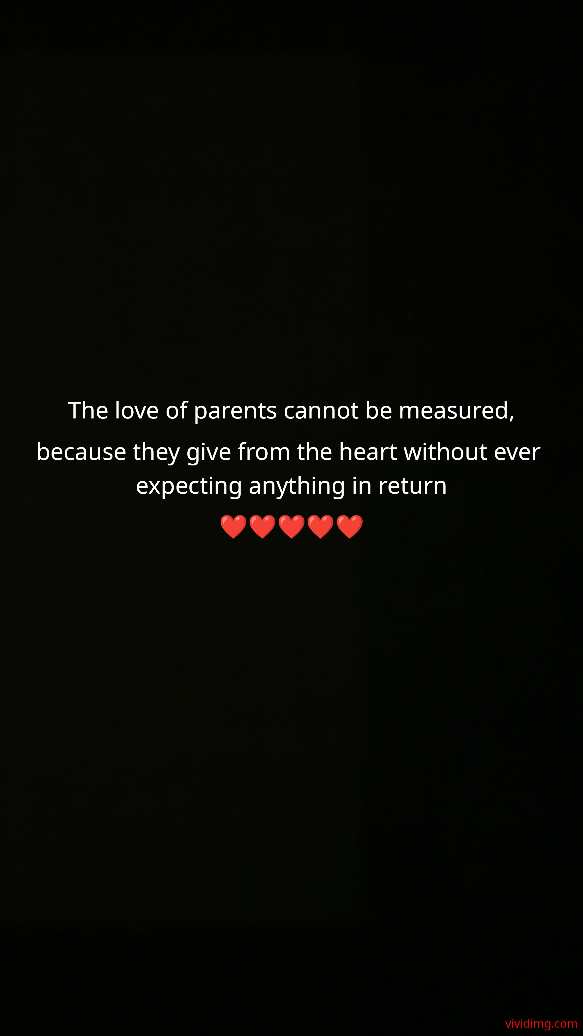 The love of parents cannot be measured,because they give from the heart without ever expecting anything in return❤️❤️❤️❤️❤️